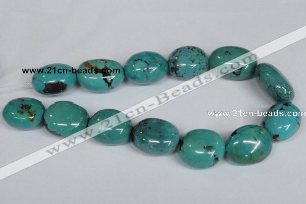 CNT15 16 inches 24-32mm nugget natural turquoise beads wholesale