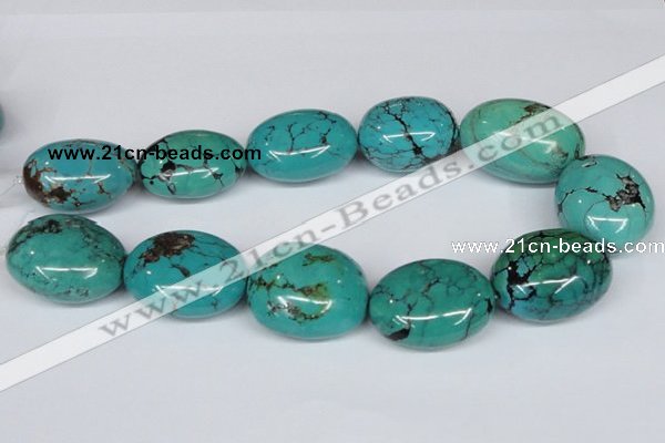 CNT16 16 inches 26-35mm nugget natural turquoise beads wholesale