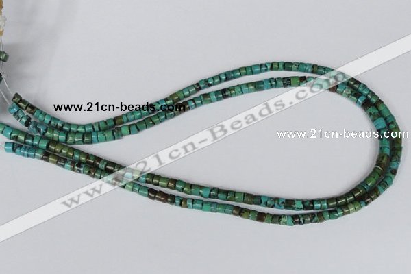 CNT20 16 inches 3-5mm heishi natural turquoise beads wholesale