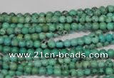 CNT201 15.5 inches 3mm round natural turquoise beads wholesale