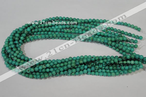 CNT205 15.5 inches 6mm round natural turquoise beads wholesale