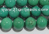 CNT209 15.5 inches 10mm round natural turquoise beads wholesale