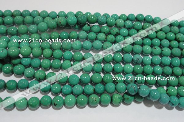 CNT209 15.5 inches 10mm round natural turquoise beads wholesale