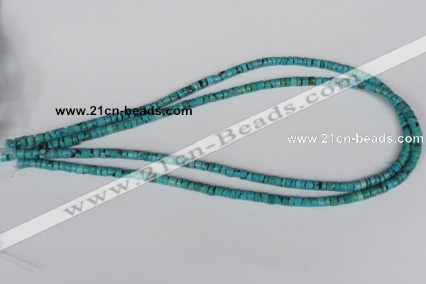 CNT21 16 inches 3-5mm heishi natural turquoise beads wholesale