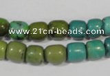 CNT211 15.5 inches 8*8mm – 8*10mm drum natural turquoise beads wholesale