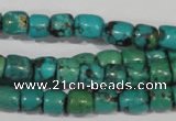 CNT212 15.5 inches 7*4mm – 7*6mm drum natural turquoise beads wholesale