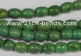 CNT214 15.5 inches 6*8mm drum natural turquoise beads wholesale