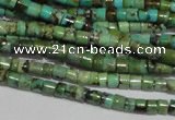 CNT215 15.5 inches 2.5*3mm heishi natural turquoise beads wholesale