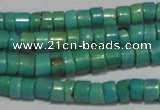 CNT218 15.5 inches 3.5*4.5mm heishi natural turquoise beads wholesale