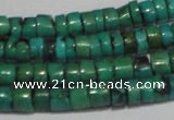 CNT219 15.5 inches 3*4mm – 4*5mm heishi natural turquoise beads