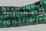 CNT220 15.5 inches 3*7mm – 5*9mm heishi natural turquoise beads