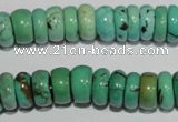 CNT223 15.5 inches 5*11mm rondelle natural turquoise beads wholesale