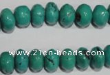 CNT225 15.5 inches 8*12mm rondelle natural turquoise beads wholesale