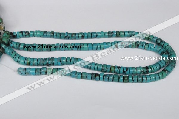 CNT23 16 inches 4-9mm heishi natural turquoise beads wholesale