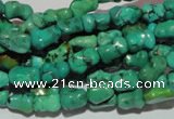 CNT234 15.5 inches 6*9mm bone natural turquoise beads wholesale