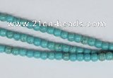 CNT24 16 inches 3.5mm round natural turquoise beads wholesale