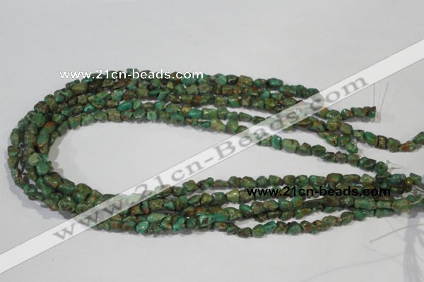 CNT242 15.5 inches 5*6mm - 6*10mm nuggets natural turquoise beads