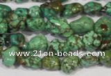 CNT243 15.5 inches 8*10mm - 10*14mm nuggets natural turquoise beads