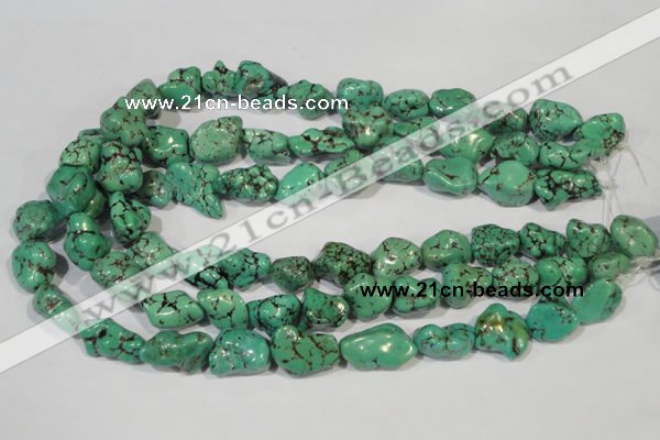 CNT244 15.5 inches 12*16mm - 15*20mm nuggets natural turquoise beads