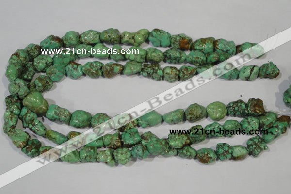 CNT246 15.5 inches 12*14mm - 14*16mm nuggets natural turquoise beads