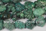 CNT247 15.5 inches 8*10mm - 13*18mm nuggets natural turquoise beads