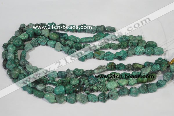 CNT247 15.5 inches 8*10mm - 13*18mm nuggets natural turquoise beads