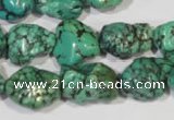 CNT248 15.5 inches 12*14mm - 15*18mm nuggets natural turquoise beads