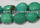 CNT267 15.5 inches 10*15mm - 18*22mm nuggets natural turquoise beads