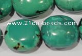 CNT269 15.5 inches 20*22mm - 26*30mm nuggets natural turquoise beads
