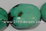 CNT270 15.5 inches 26*32mm - 30*40mm nuggets natural turquoise beads