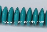 CNT28 16 inches 7*24mm rondelle natural turquoise beads wholesale