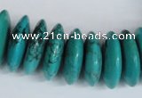 CNT29 16 inches 8*25mm rondelle natural turquoise beads wholesale