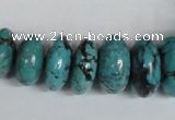 CNT31 16 inches multi-size rondelle natural turquoise beads wholesale