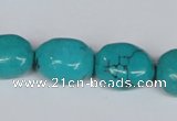 CNT34 16 inches 15*18mm nugget natural turquoise beads wholesale