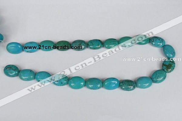 CNT35 16 inches 15*20mm oval natural turquoise beads wholesale