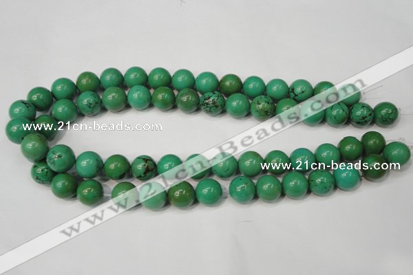 CNT355 15.5 inches 14mm round turquoise beads wholesale