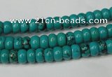 CNT360 15.5 inches 4*6mm rondelle turquoise beads wholesale