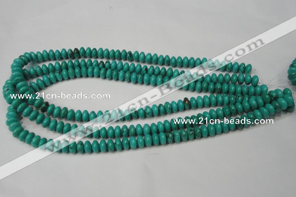 CNT361 15.5 inches 5*8mm rondelle turquoise beads wholesale