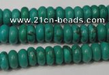 CNT363 15.5 inches 4*8mm rondelle turquoise beads wholesale