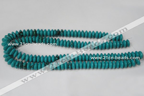 CNT364 15.5 inches 5*12mm rondelle turquoise beads wholesale