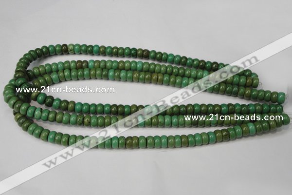CNT365 15.5 inches 5*8mm rondelle turquoise beads wholesale