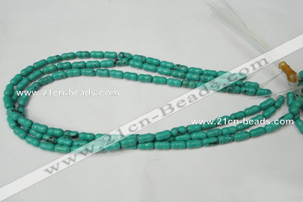 CNT372 15.5 inches 5*10mm bone turquoise beads wholesale