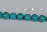 CNT39 16 inches 4mm round turquoise beads wholesale