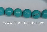 CNT40 16 inches 6mm round turquoise beads wholesale