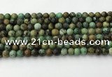 CNT410 15.5 inches 6mm round natural turquoise beads wholesale