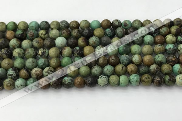 CNT410 15.5 inches 6mm round natural turquoise beads wholesale