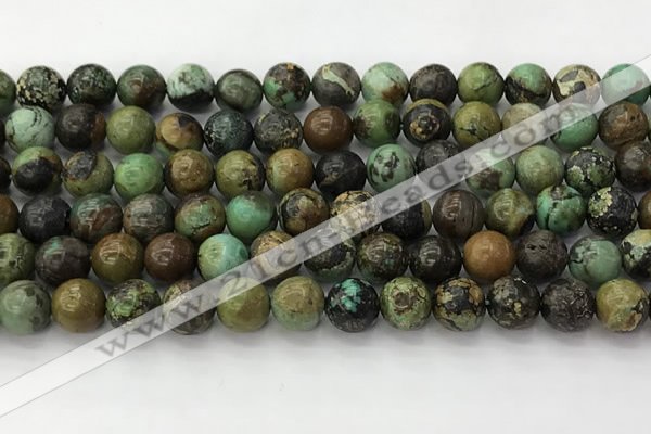 CNT411 15.5 inches 8mm round natural turquoise beads wholesale