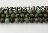 CNT413 15.5 inches 12mm round natural turquoise beads wholesale