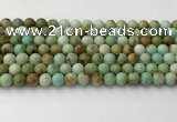 CNT416 15.5 inches 6mm round mongolian turquoise beads wholesale