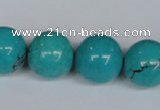 CNT46 16 inches 18mm round turquoise beads wholesale